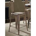 Vintage Cream Bow Back Counter Chair H954305