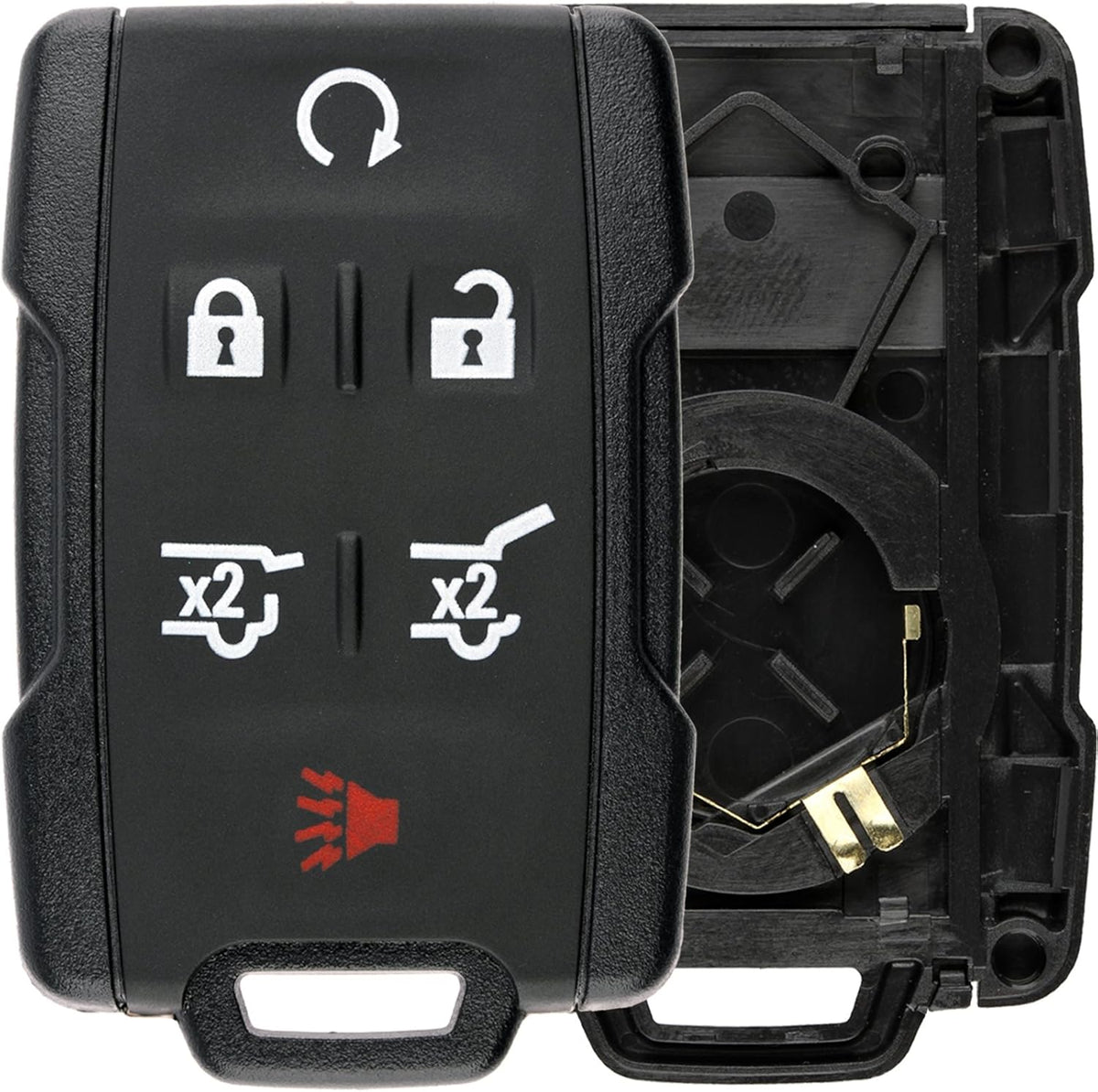 Keyless Entry Remote Control Car Key Fob Case Shell Button Pad Outer Cover Pack of 2 V3163