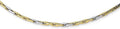 Gold Two-Tone Polished Fancy Link Necklace 18 Inch Chain N22328