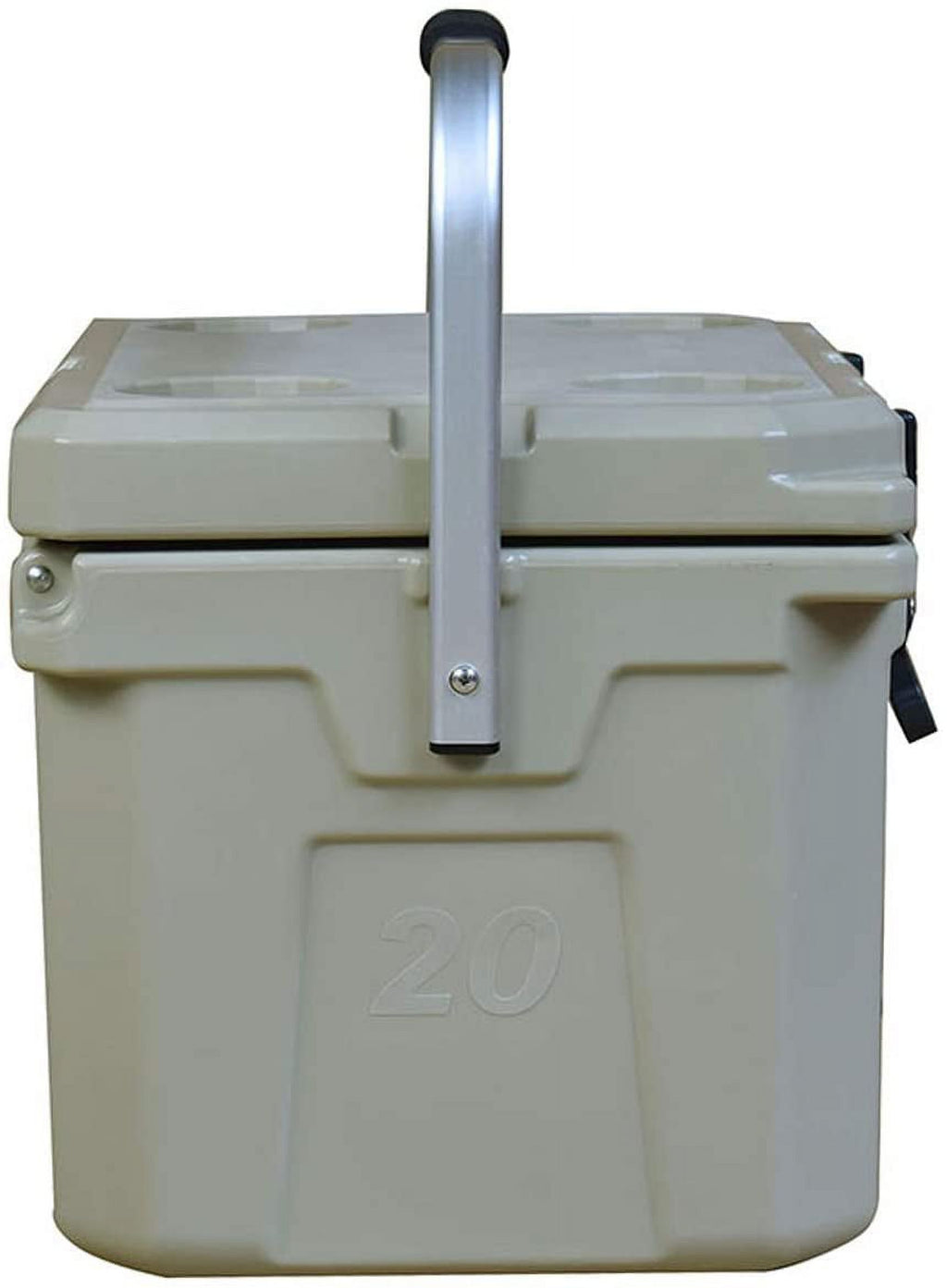 Beige 20 - 21.13 Qt. Cooler with 4 Molded-In Cup Holders T994