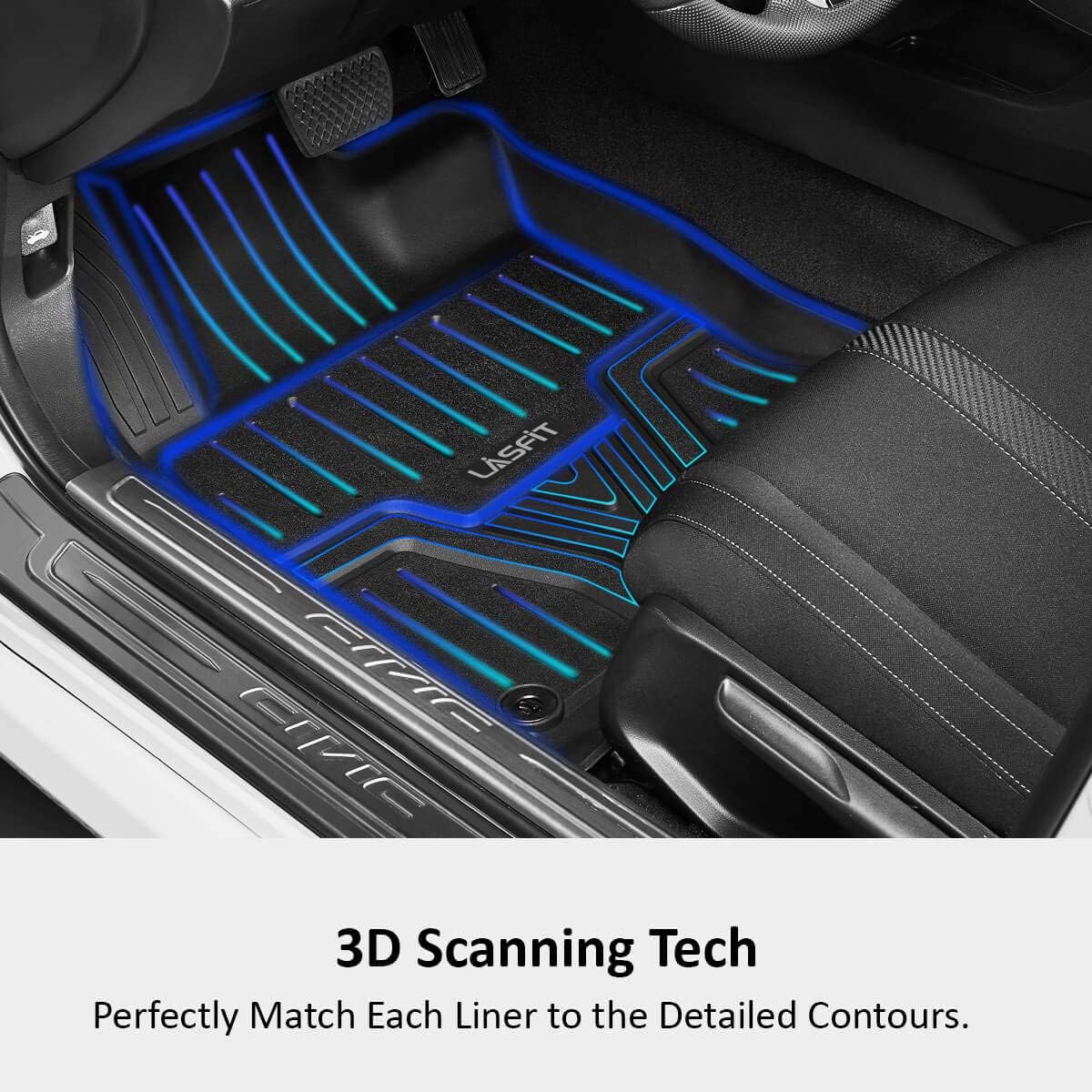 All Weather Guard Custom TPE Car Floor Liners for 2022 Honda Civic T974