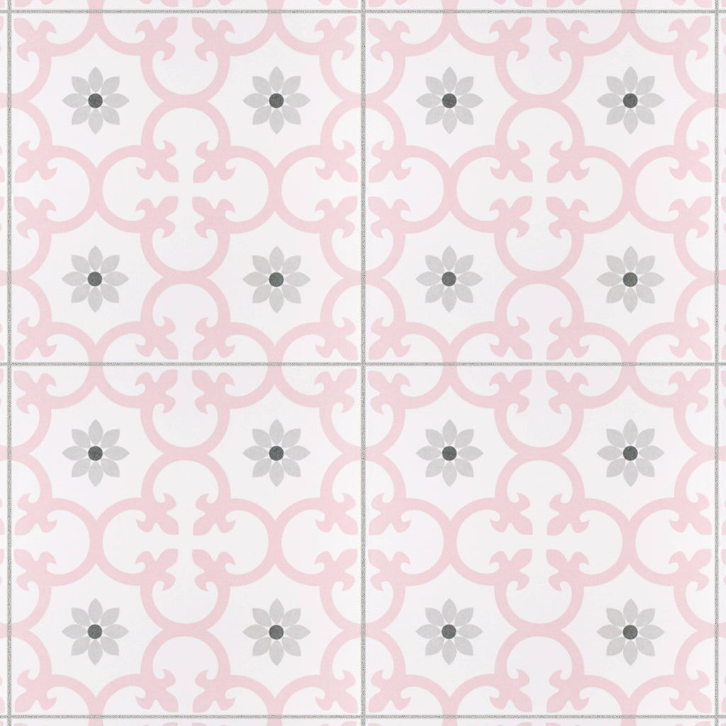 10x22 Square Encaustic Floor and Wall Tile Q638