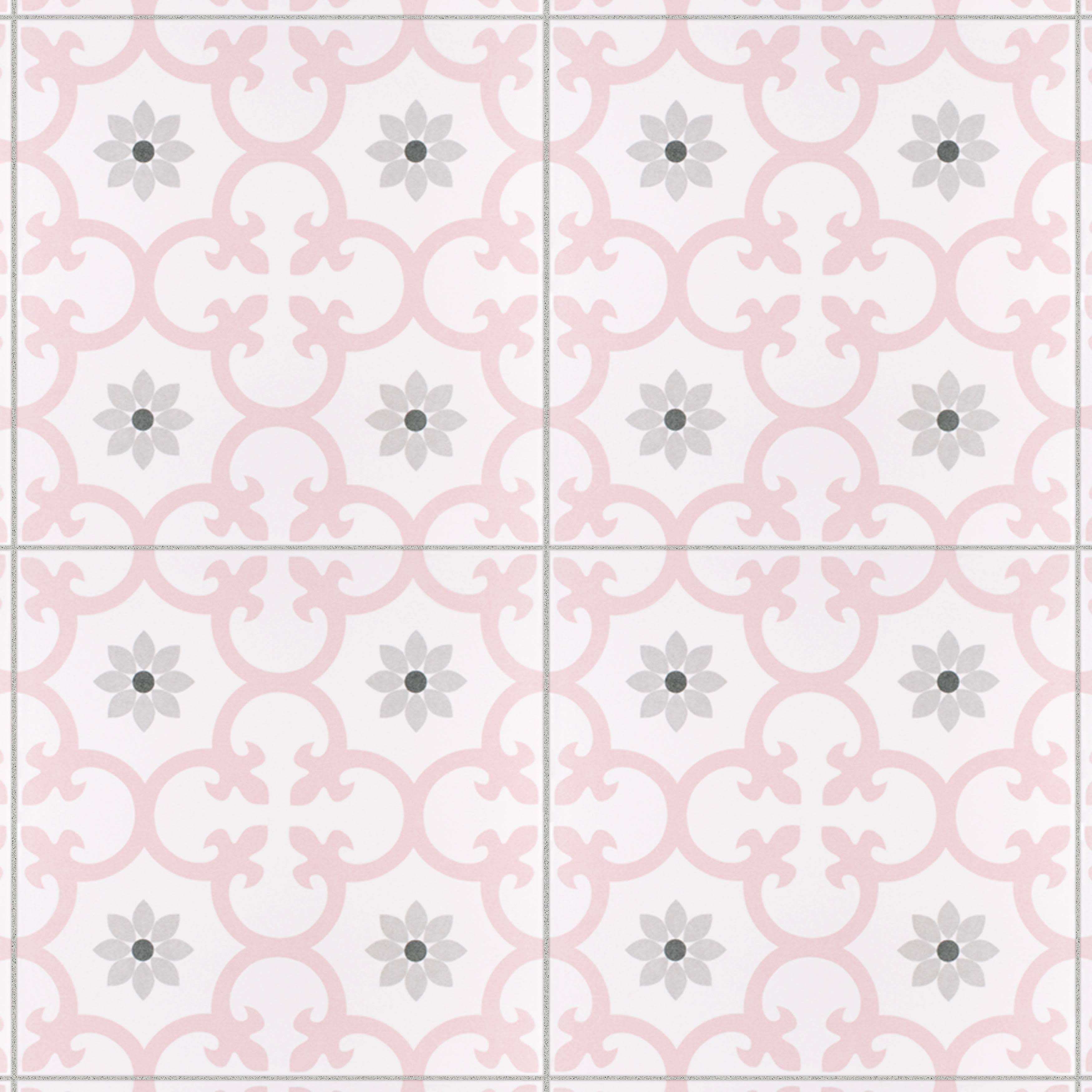 10x22 Square Encaustic Floor and Wall Tile Q638
