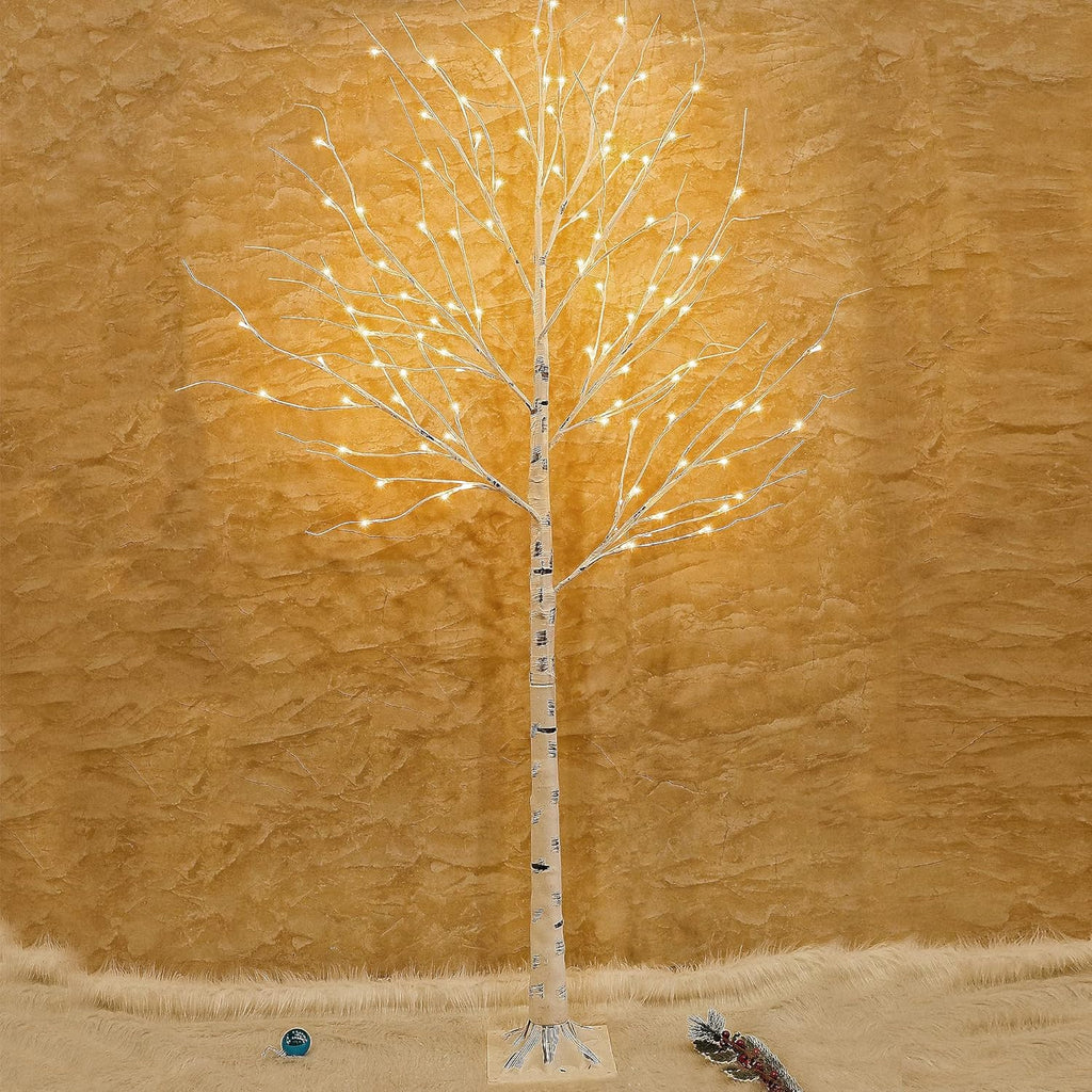 Lighted Birch Tree 8 Feet 240 LED V28446