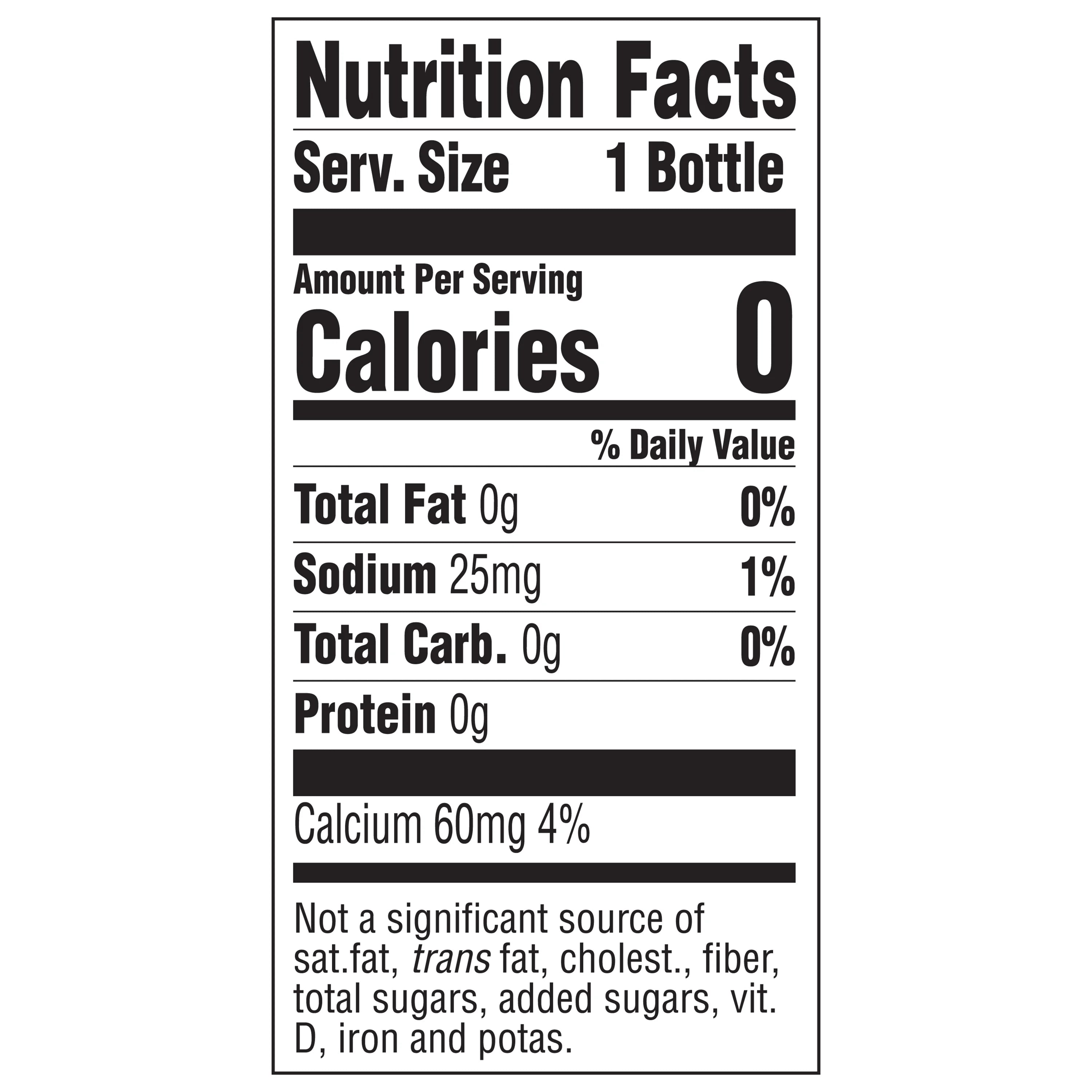 Sparkling Mineral Water Bottle, 20.3 fl oz B93270