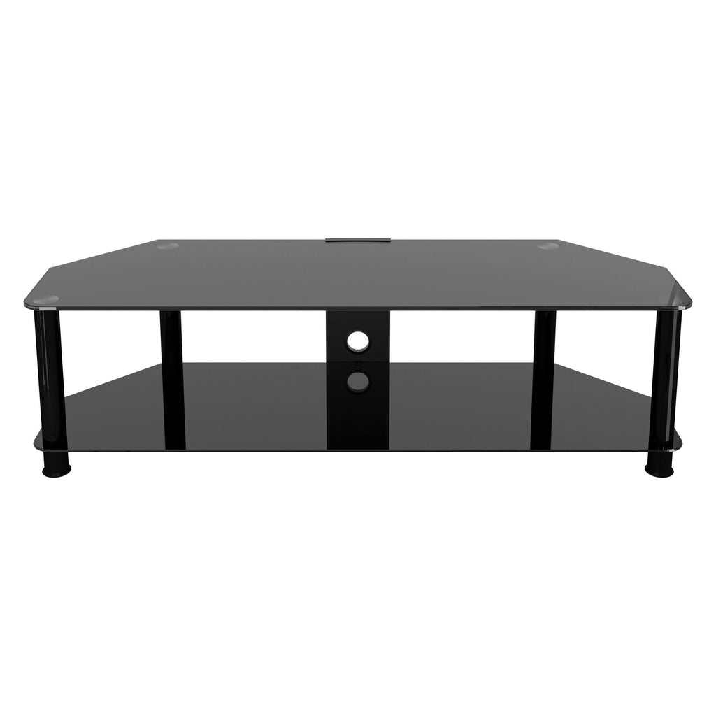 TV Stand with Cable Management, Black H401