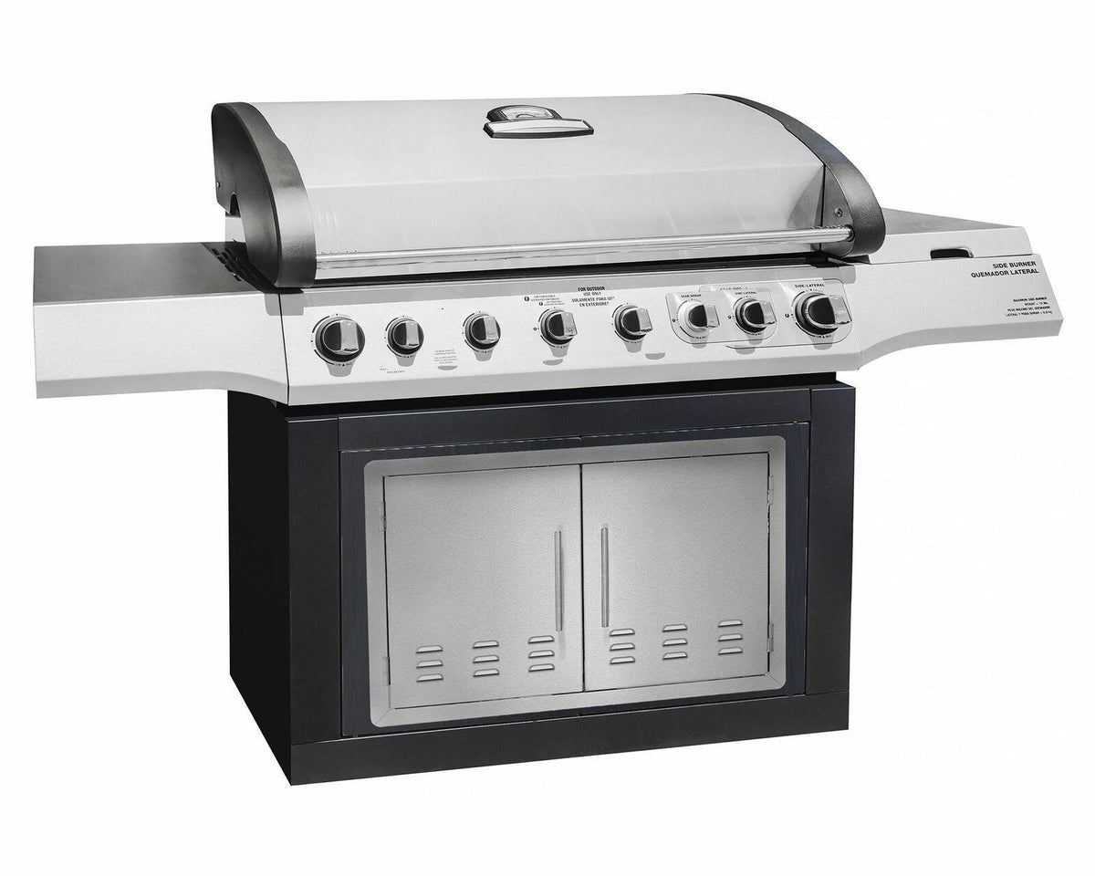 Stainless Steel BBQ Grill Double Access Door Panel with Vent O56604