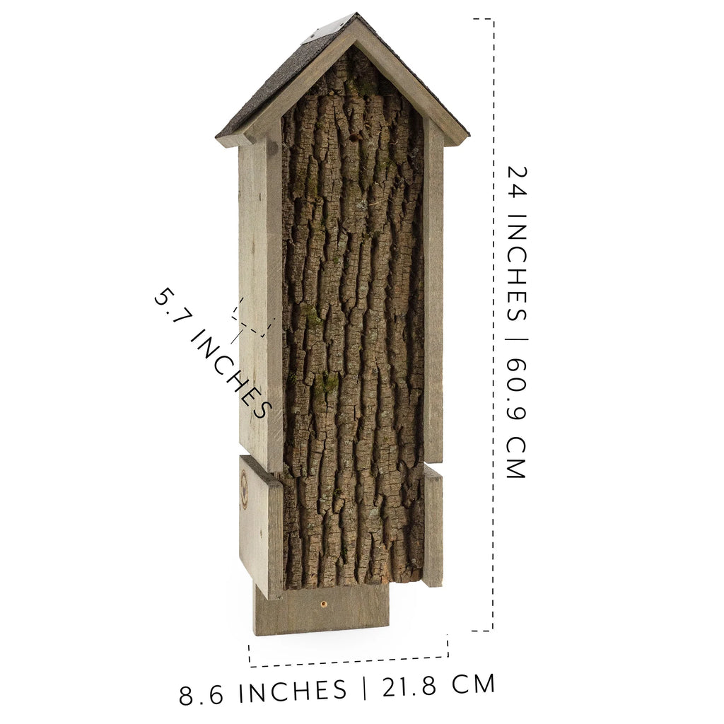 Rustic Handmade Bat House with Bat Attractant W104