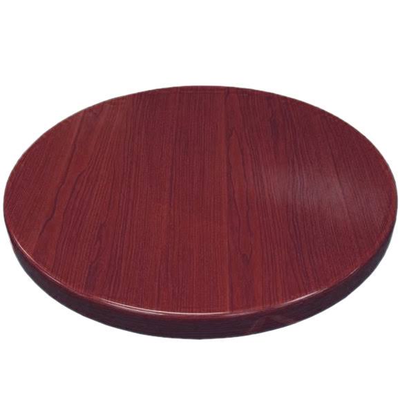 Mahogany Resin Round Table Top I166992