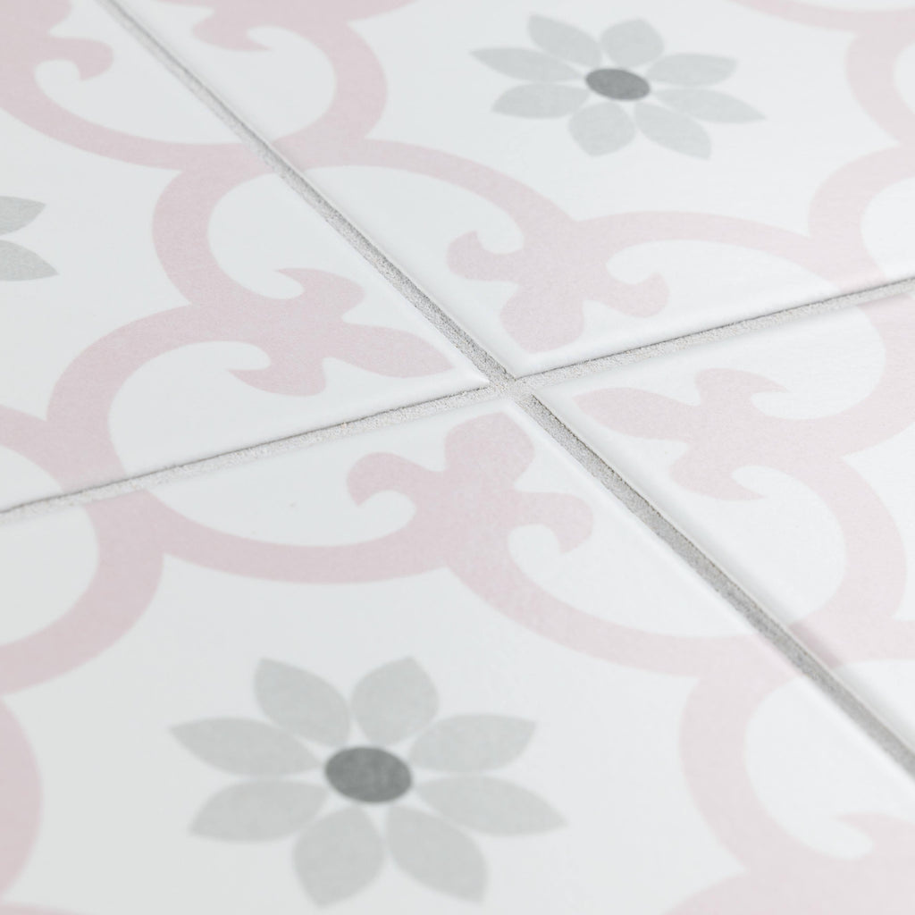 10x22 Square Encaustic Floor and Wall Tile Q638