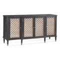 6-Shelf Wood Server with Metal Accents in Black W4272