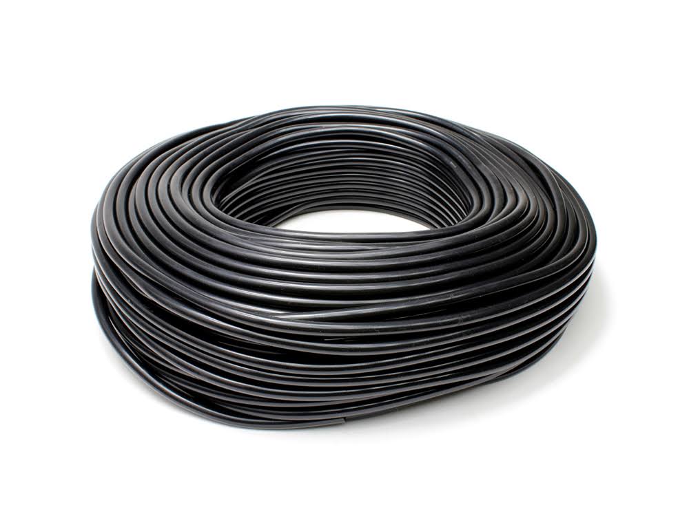 Black 5/32 inch (4mm) ID Silicone Vacuum Hose, 100 Feet Pack U258