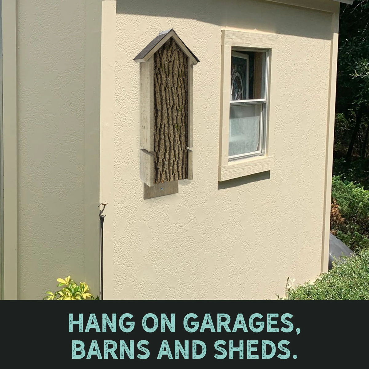 Rustic Handmade Bat House with Bat Attractant W104
