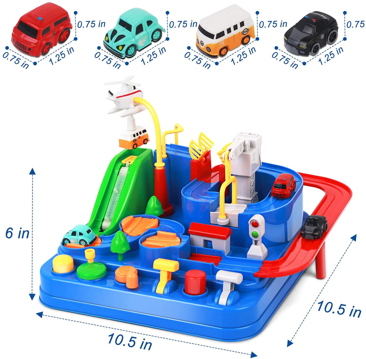 Race Tracks Car Toys STEM Track Adventure Educational Toys for Toddlers 3 4 5 6 7 8 Year Old Boys Girls S4756