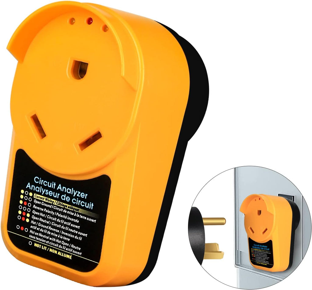 30 amp Surge Protector with 3 LED Indicator Light and Waterproof Cap, Pack of 2 D707378