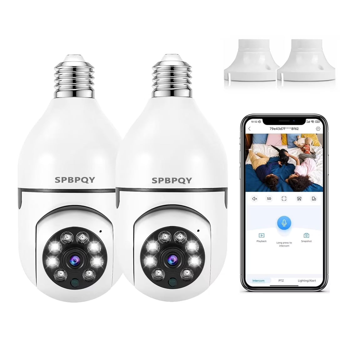 2 Pack 5G WiFi Security Camera 1080p F1912