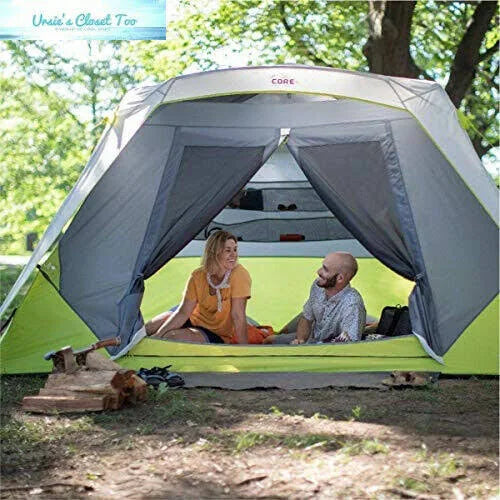 6 Person Instant Cabin Tent with Awning M6766