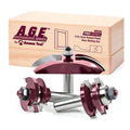 Carbide Tipped 3-Piece Cove Raised Panel Door Making Set, 2-Flute, 1/2x22 Shank M470129