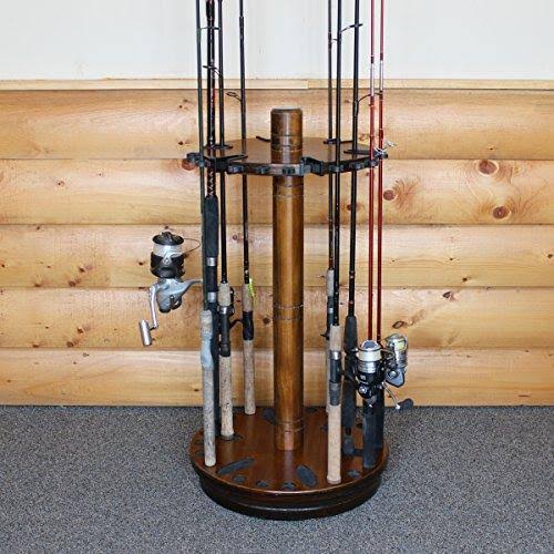 30 Fishing Rod Round Spinning Storage Rack N87310