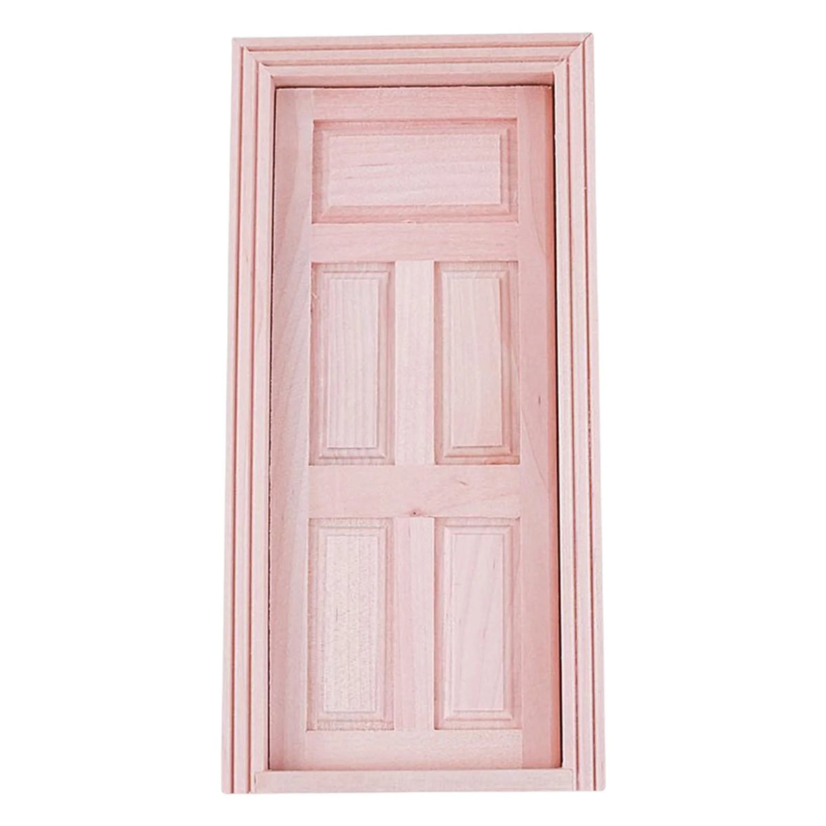 Unpainted Wood Dollhouse Miniature Door C24569
