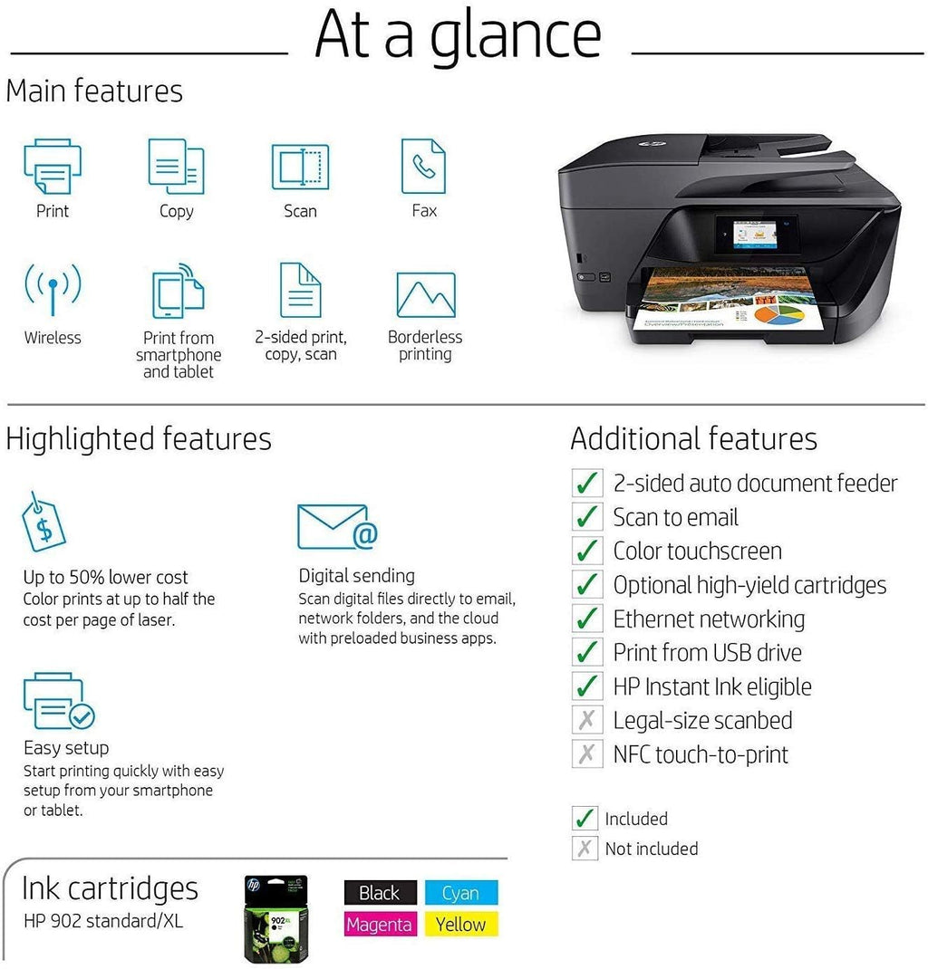 HP OfficeJet Pro Color Inkjet All-in-One Wireless Printer V740114