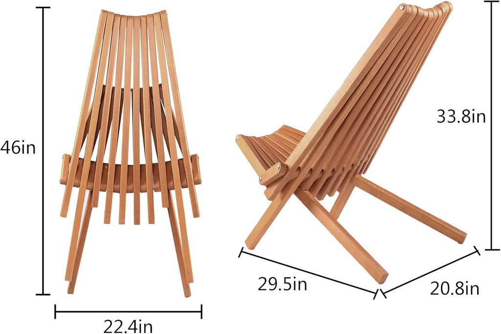 Outdoor Folding Wooden Chair J38299