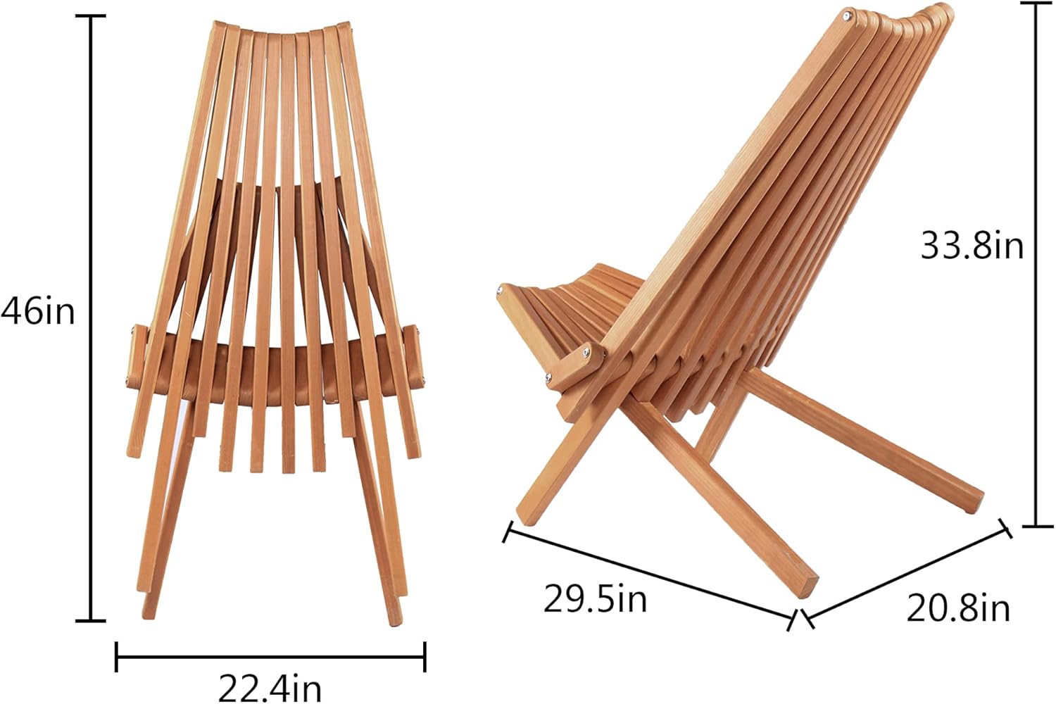 Outdoor Folding Wooden Chair J38299