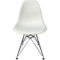 Dark Pink PP Eiffel Chair with Metal Legs O17240