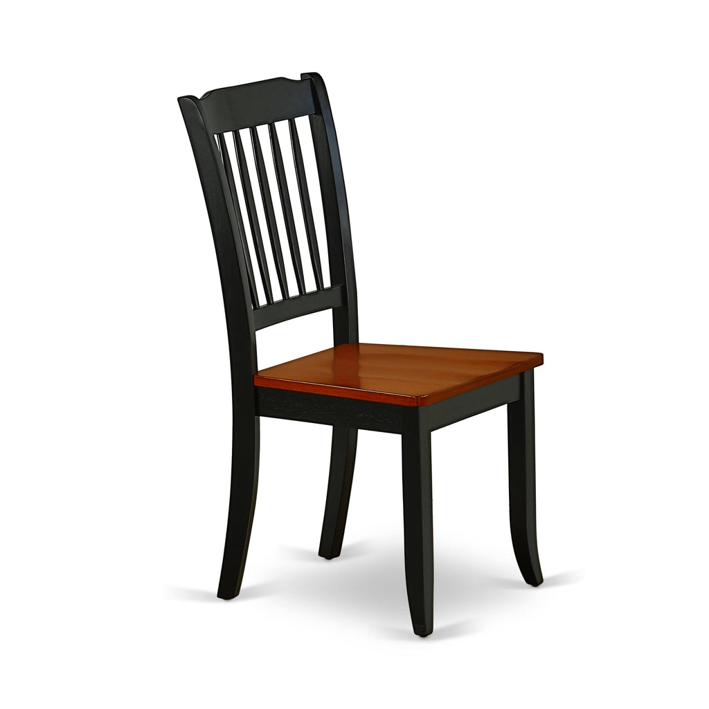 3PC Dining Room Table with Two Drop Leaves and Wood Seat Chairs D889655