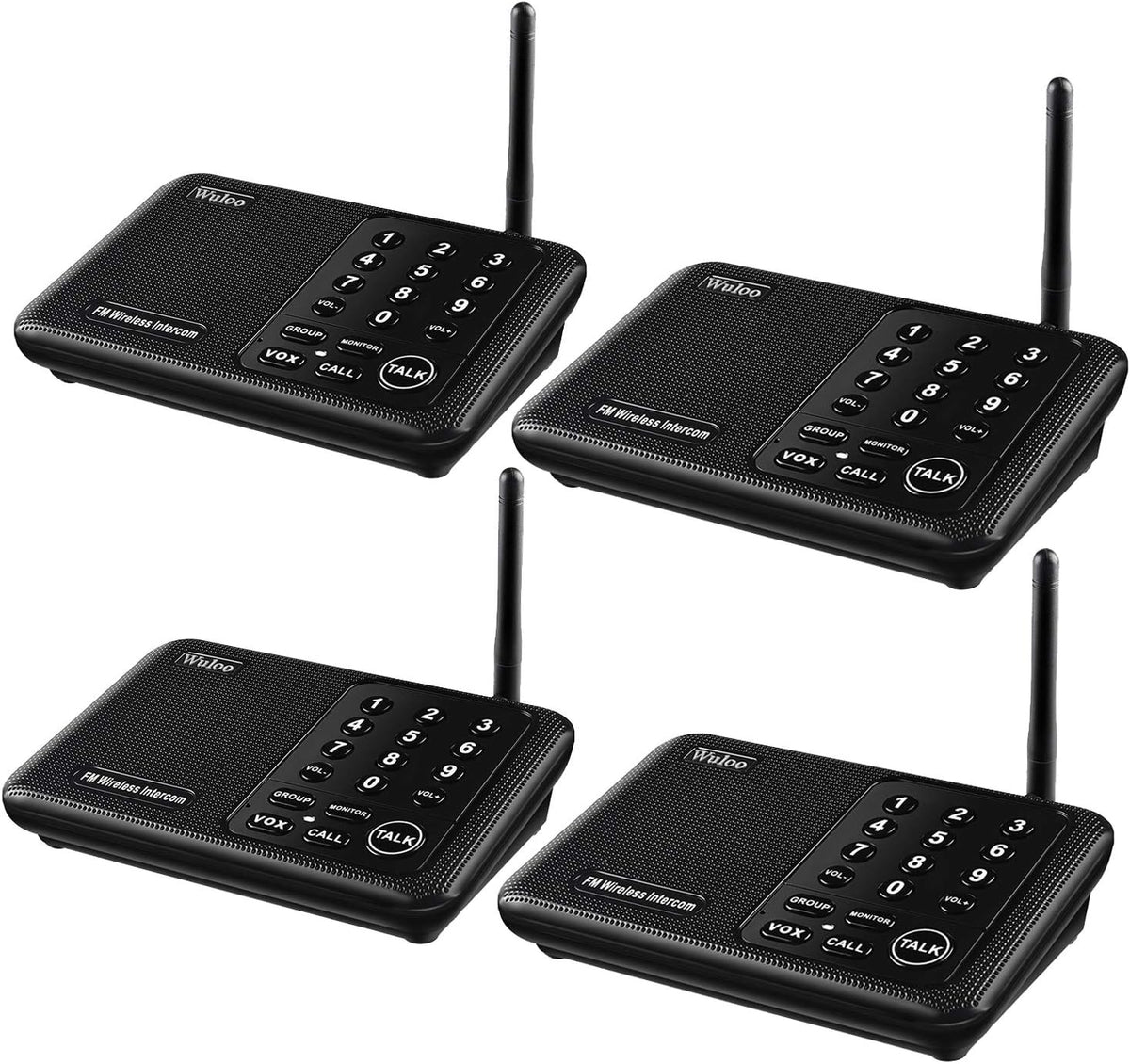 6 Packs White Wireless Intercom System Z244