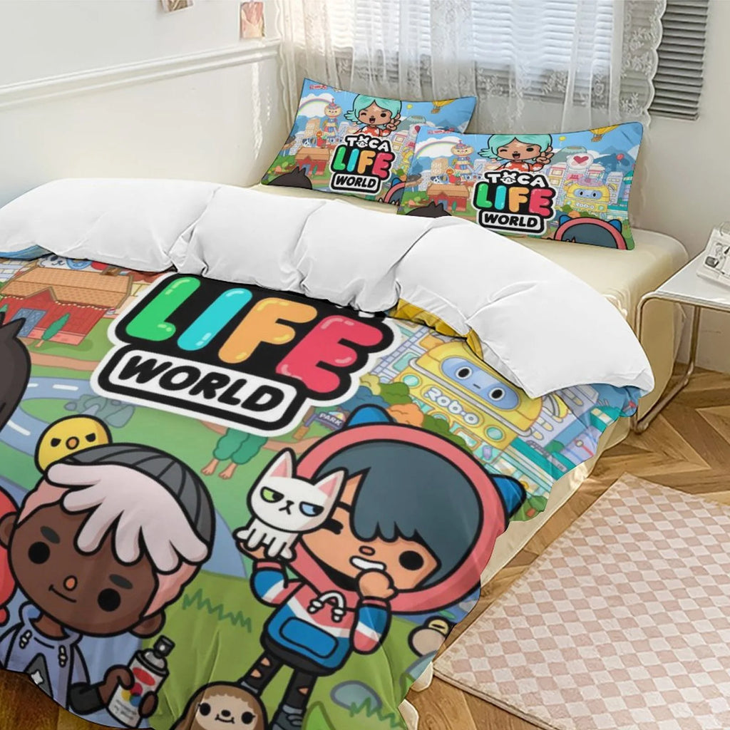 3 Pieces Bedding Sets With 1 Duvet Cover 2 Pillowcases E322226