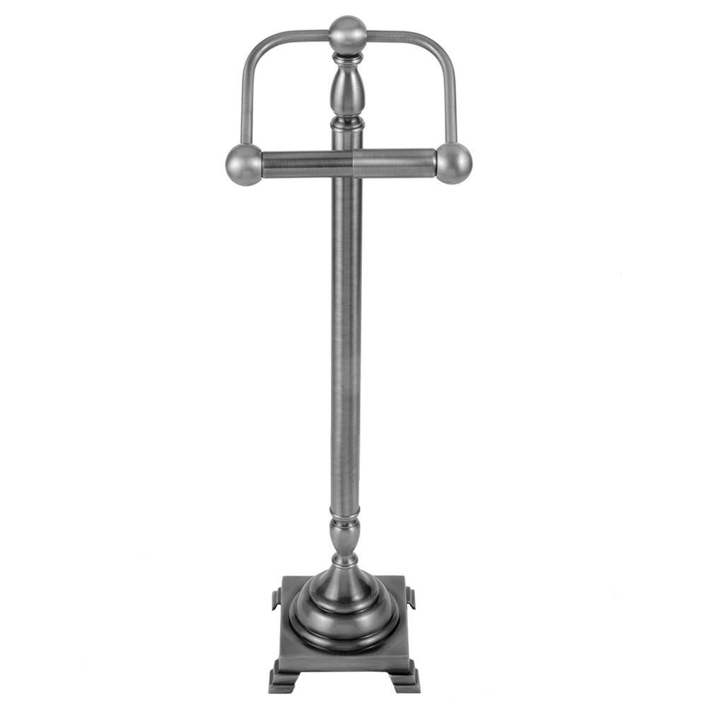 Satin Chrome Free Standing Toilet Paper Holder G384