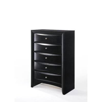 5 Drawer Chest Black H308719