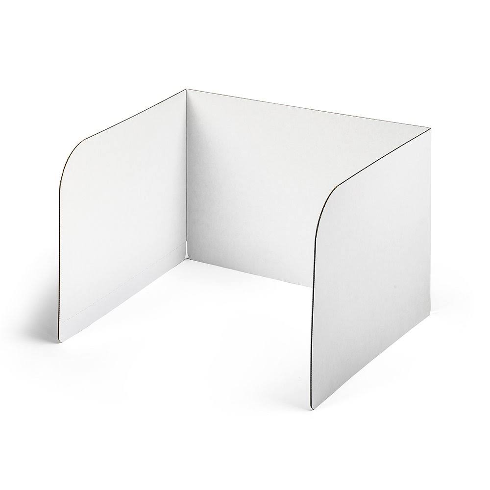 White Tall Privacy Shield, 30/Box N591