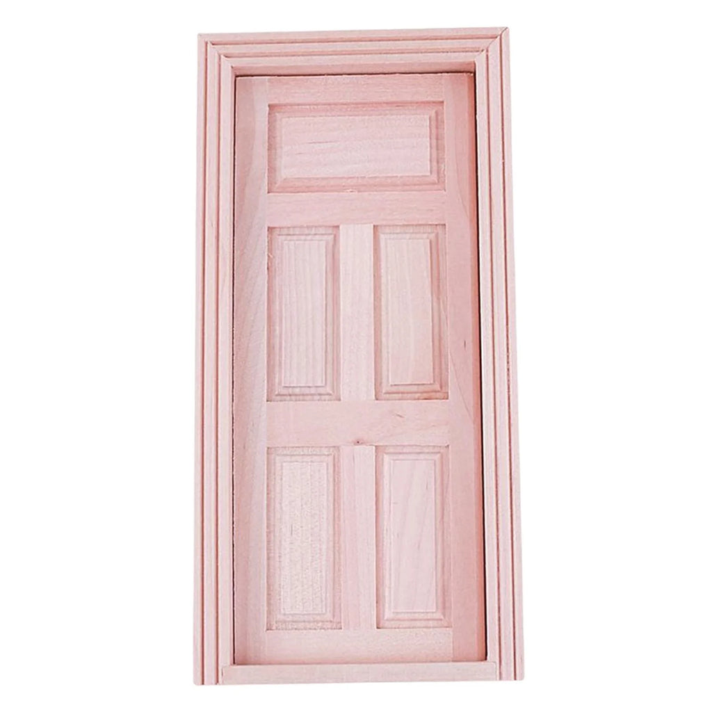 Unpainted Wood Dollhouse Miniature Door C24569