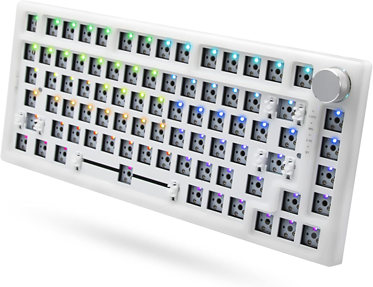 75% Gasket Mechanical Keyboard Kit, 83 Key, RGB Backlit K714