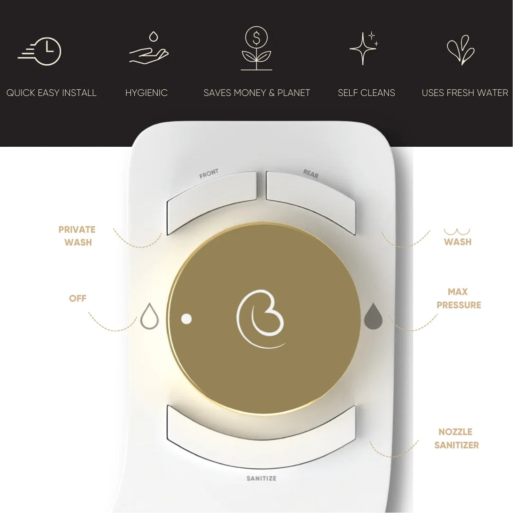 Jerusalem Gold Non Electric Dual Nozzle Bidet Attachment V812634