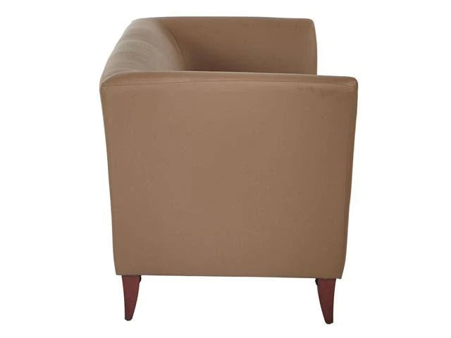 Taupe Faux Leather Love Seat K34804