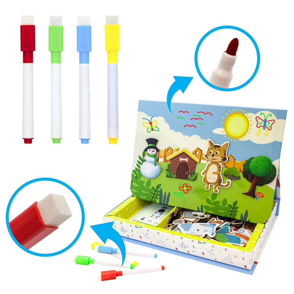 112pc Magnetic Drawing Board Set H2498