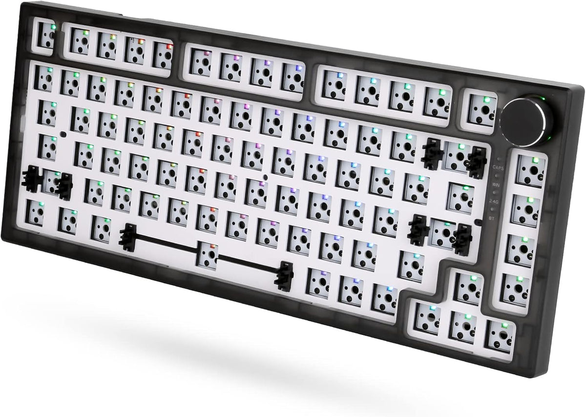 75% Gasket Mechanical Keyboard Kit, 83 Key, RGB Backlit K714