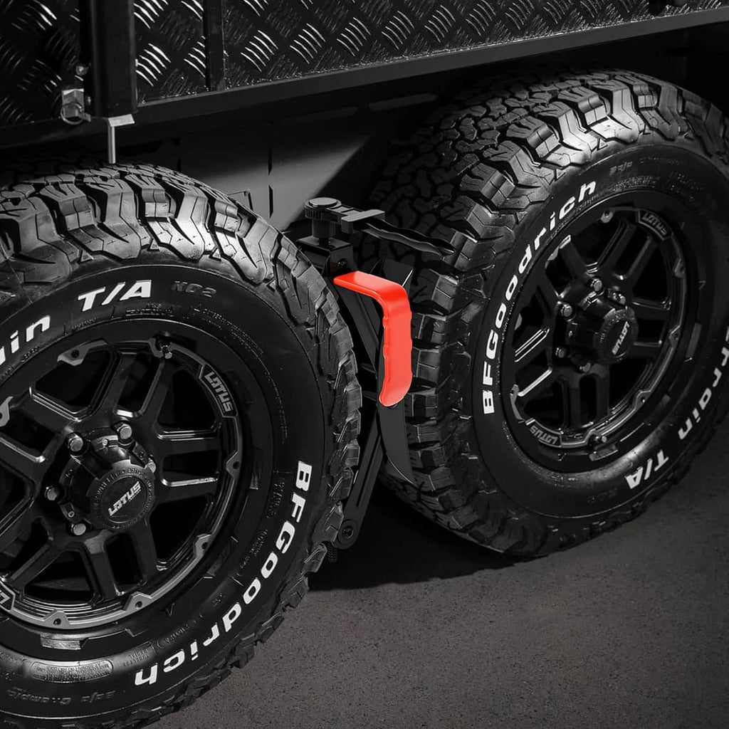 RV Wheel Chocks 2 Set Wheel Stabilizer with Ratchet Wrench M3597