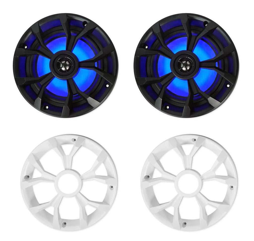 6.5" LED Chrome Tower Speakers J661