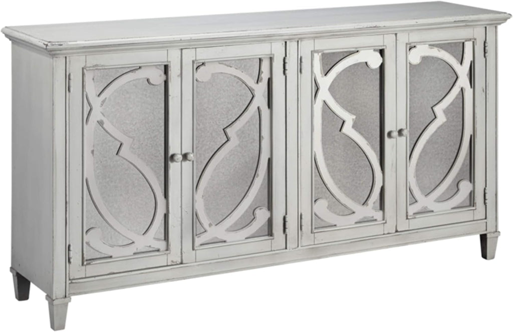 Dark Gray Accent Cabinet with Doors J182