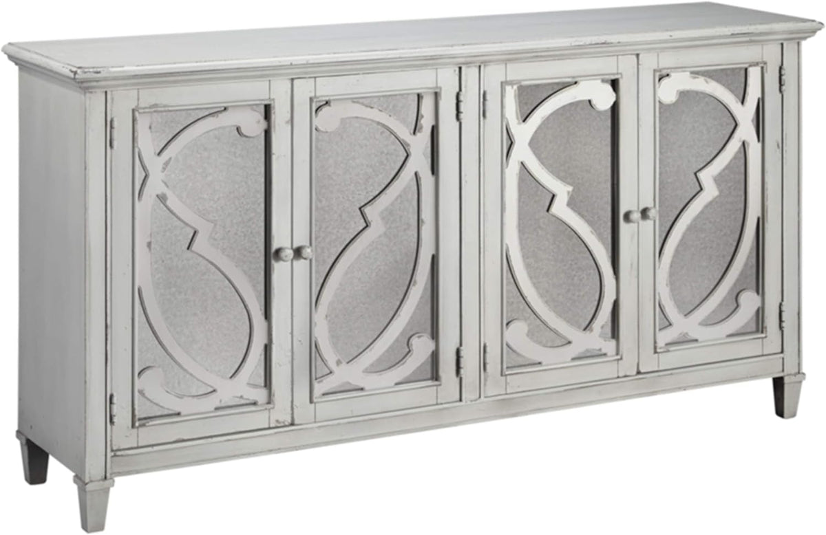 Dark Gray Accent Cabinet with Doors J182