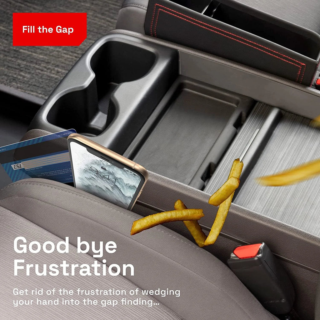 2 Pack Car Seat Gap Filler Organizer with Cup Holder F404549