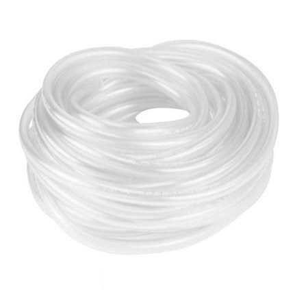 Clear Hard Plastic Tubing, Inner Diameter 1/4 inch, Outer Diameter 3/8 inch, 50 ft E85298