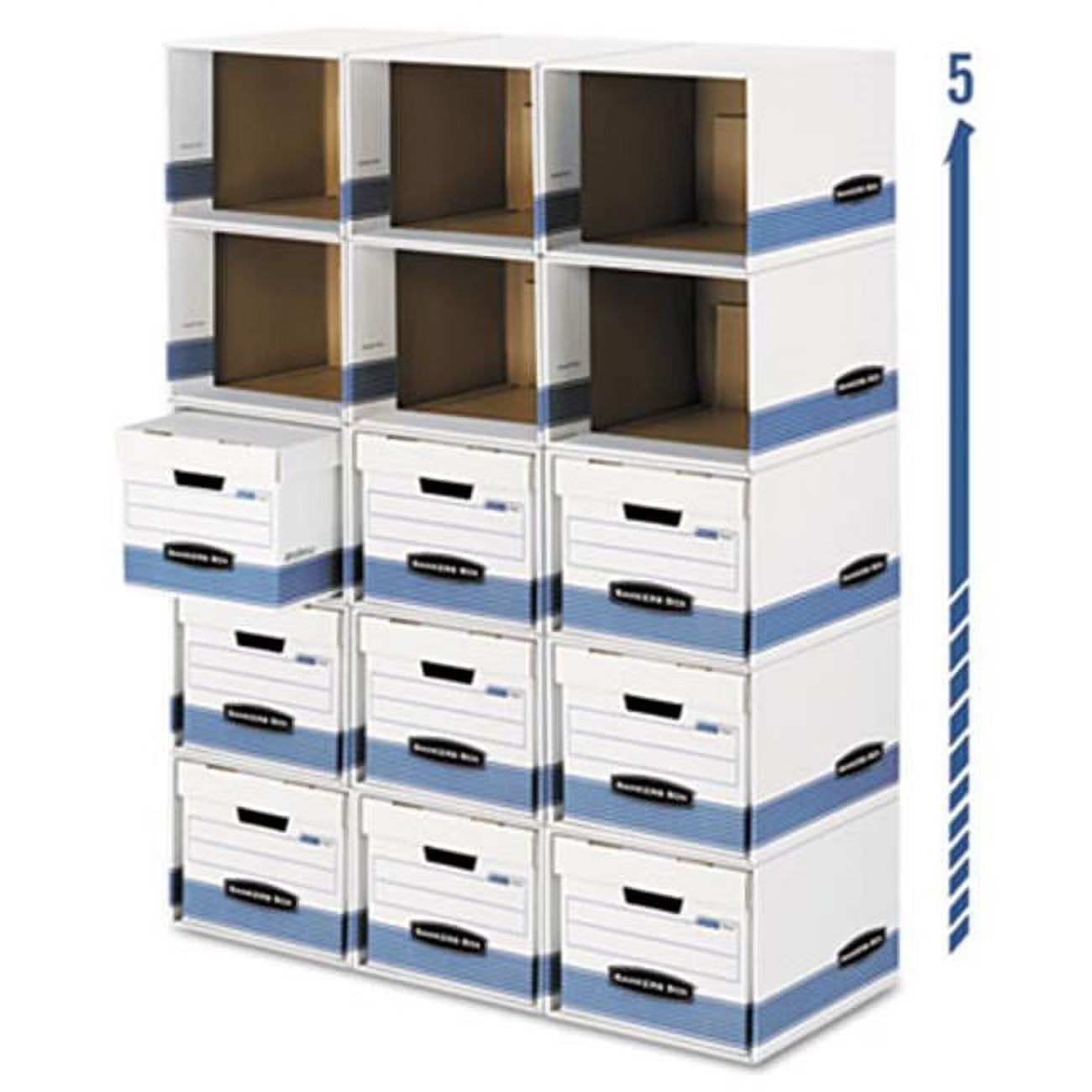 White-Blue File Box D934