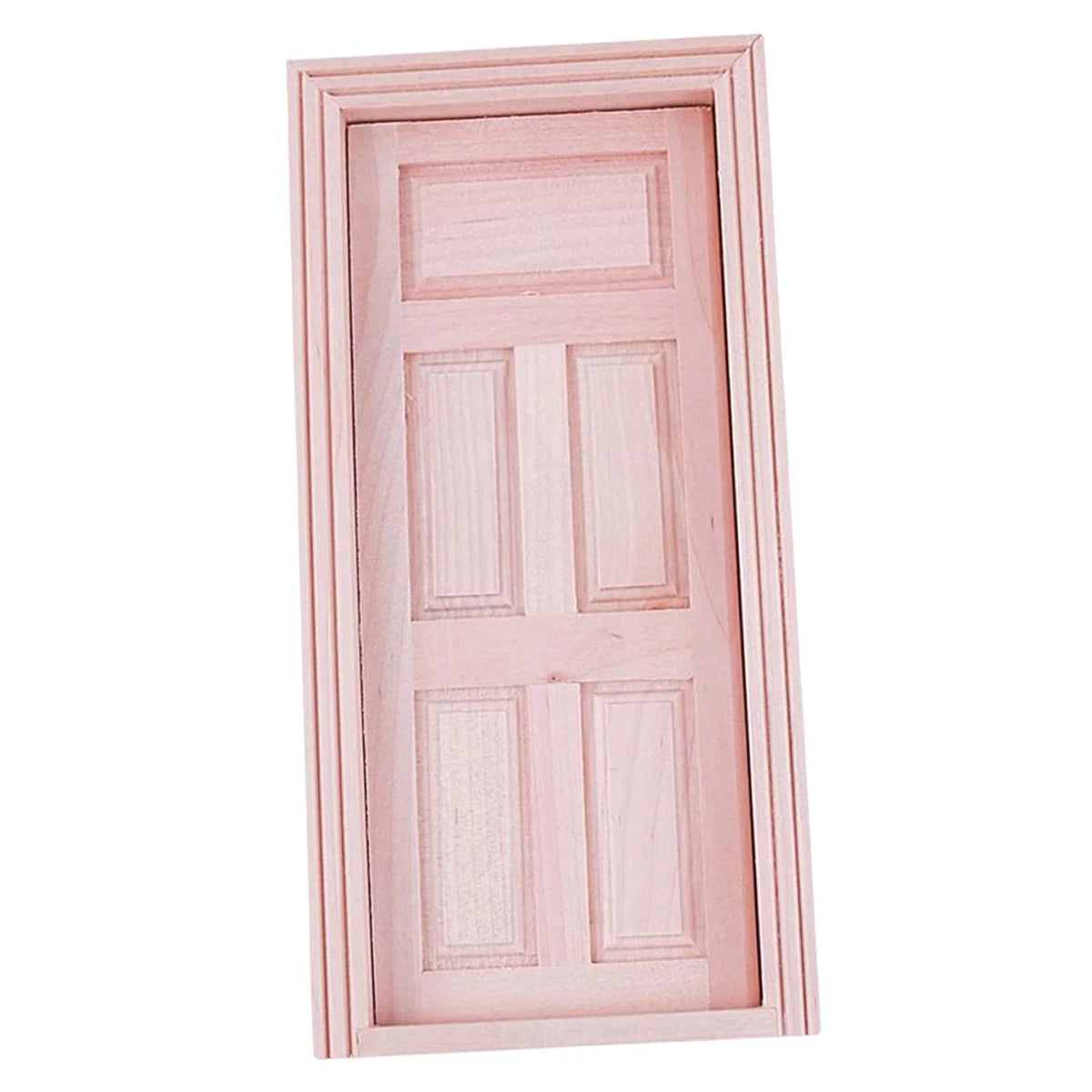 Unpainted Wood Dollhouse Miniature Door C24569
