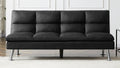 Black Fabric Futon Sofa Bed X816807
