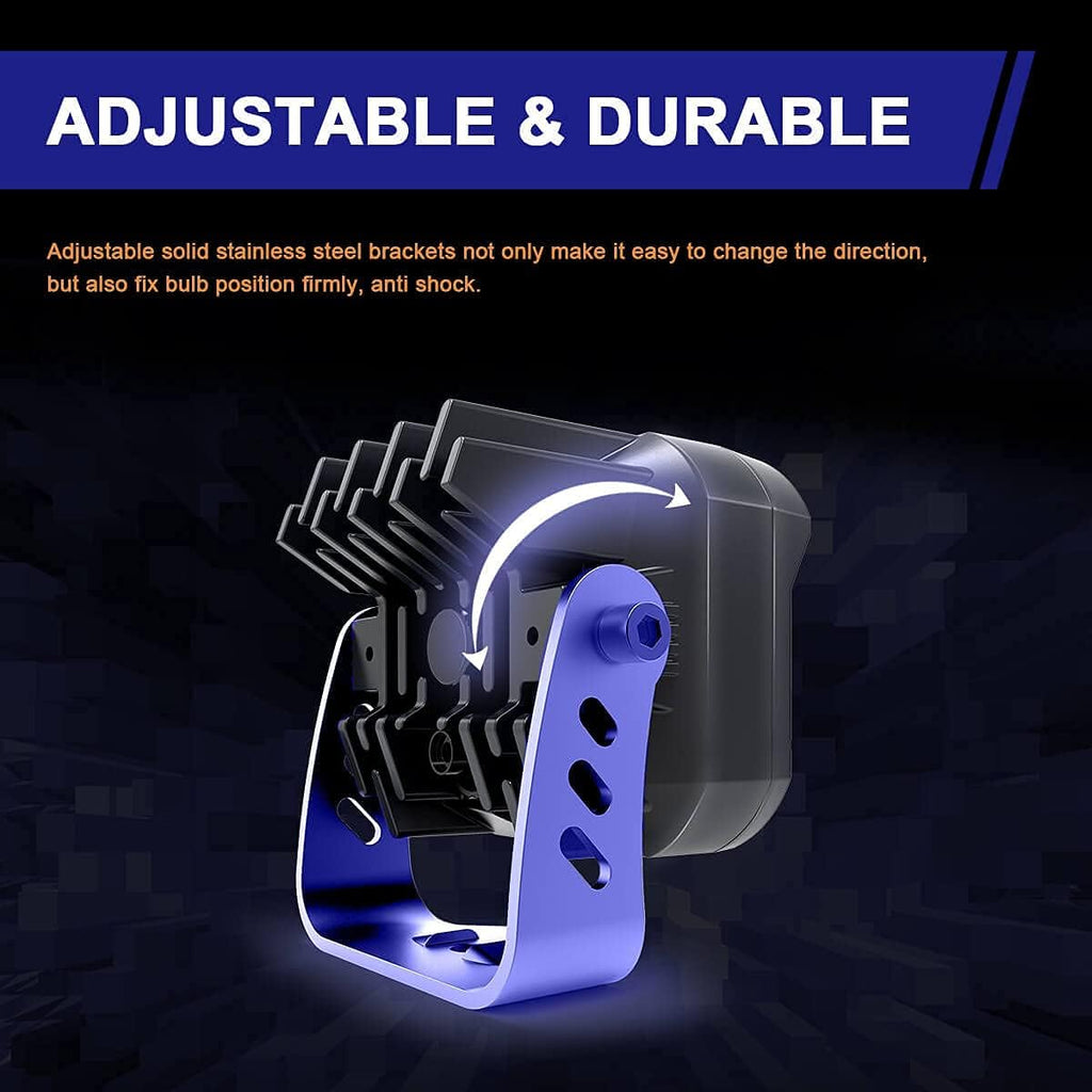 Yellow 3 inch LED Light Pods Spot Pair U170820